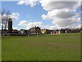 Football ground, fire station and school off Waterloo Road, Brighouse