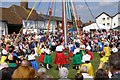 Maypole dancing at the Downton Cuckoo Fair