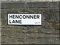 Henconner Lane Sign, Chapel Allerton