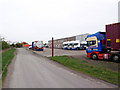 Transport Depot near Killingholme Level Crossing.