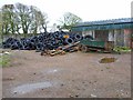 Mountain of old tyres at Sloehabbert