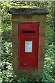 Moss covered post box for the residents at Powntley Copse