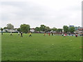 Football on North Acton recreation ground