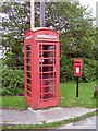 Telephone kiosk and postbox on the corner of Butts Lawn and Meerut Road, Brockenhurst