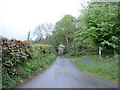 Unclassified road above the junction of Afonydd Lledr & Conwy