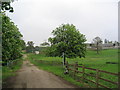 Stocken Hall Farm from the S. edge of Morkery Wood