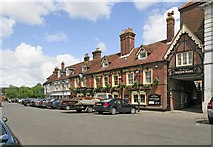 SU1405 : The Original White Hart pub,  Market Place, Ringwood by Peter Facey