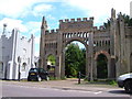 Lodge and entrance to Hadlow Castle