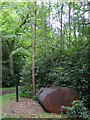 Tank at a byway junction, Hamptworth Estate