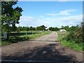 SP8413 : Entrance to Oak Farm, Broughton by Rob Farrow
