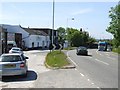 Shops next to the busy A6