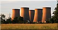 SK8070 : Cooling towers dwarf the houses at High Marnham by Toby Speight