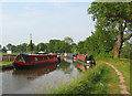 SJ5847 : Canal boats by Wrenbury by Espresso Addict