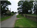 Country lane approaching Dunsley Manor