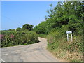 Road junction near Porthkerris Point