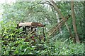 Old crane in Skellingthorpe Old Wood