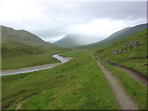 NH1020 : River Affric meandering east down Glen Affric by Alasdair MacDonald