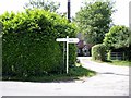 SU2228 : Signpost at the north end of East Grimstead by Peter Jordan
