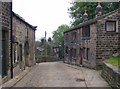 The bottom end of Towngate, Heptonstall