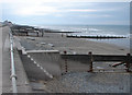 Esplanade & Groynes at Tywyn