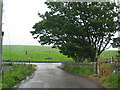 Single track road joining the A83 at Drum Farm.