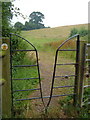 Squeeze gate stile on Cotswold Way