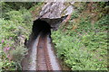 SH7553 : Entrance to railway tunnel near Pont-y-pant by Philip Halling
