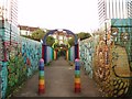 Rainbow foot bridge