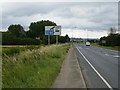 The B1230 approaching the M62 junction near Newport