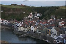 NZ7818 : Staithes from Cowbar Nab by Colin Grice