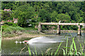 Old Railway Bridge at Tintern with Speed Boat