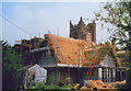 TL8138 : Thatching in progress by Stephen Craven
