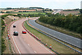 Spreyton: the A30 approaching Whiddon Down