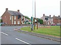 NY4757 : Traffic lights, Corby Hill by Oliver Dixon