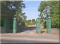 Cemetery gates, Abb Scott Lane, North Bierley