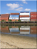 SU3612 : Containers at Eling Wharf by Jim Champion