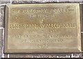 NJ2370 : Ramsay Macdonald Plaque by Anne Burgess