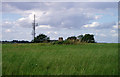 Trig point and radio mast above Stroud