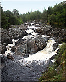 NC4603 : The "Falls of Achness" on the River Cassley by Donald Curry