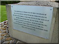 Information plate on RCAF Memorial