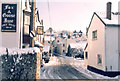 SS6644 : The Centre of Parracombe in winter by Peter Roberts