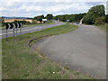 Road junction on the A40