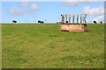 SW8854 : An Empty Cattle Feeding Station by Tony Atkin