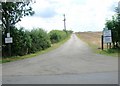 Farm road to Banhaw Lodge