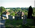 View over Westerham Churchyard