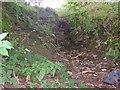 Stream bed behind trough, Clough Lane, Rastrick