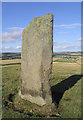 NT6136 : The taller of the two standing stones on Brotherstone Hill by Walter Baxter