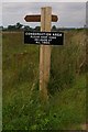 Footpath Sign Near Dryham