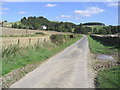 Looking down the unclassified road from Wiltonburn