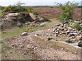 SU1710 : Remains of WWII buildings on Ibsley Common, New Forest by Jim Champion